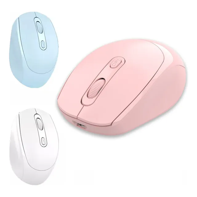 Portátil Recargable Ratón Inalámbrico Mouse Bluetooth Optico