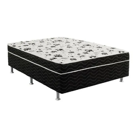 Ortobom Union Ortopedico - Preto - Solteiro - 188 cm - 108 cm