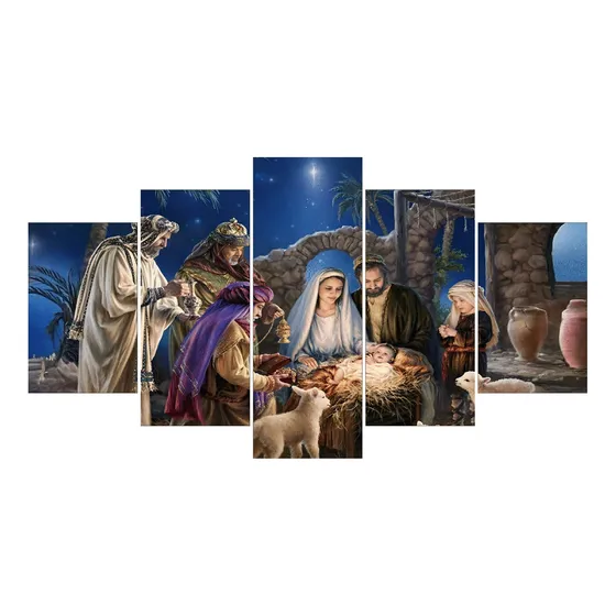 Cuadro Decorativo Pesebre Navidad