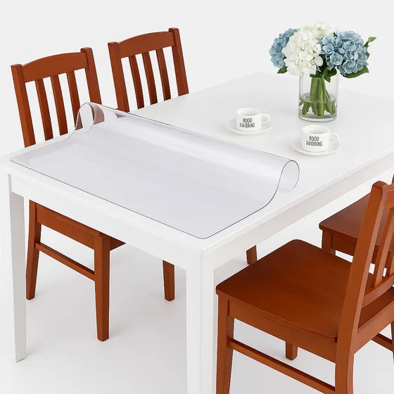 Toalha Mesa Pvc 1,80x1,40m Plástica Transparente Liso