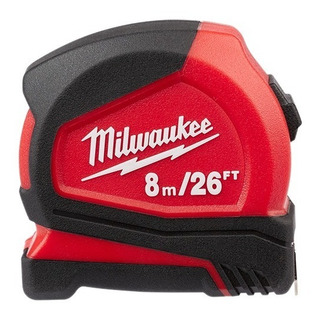 Flexómetro Compacto Con Gancho 8 Metros/26ft Milwaukee Flexómetro Compacto Con Gancho 8 Metros/26ft Milwaukee