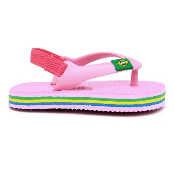 Chinelo Bebe Elastico Calcanhar Lindo Moderno Lavável Top