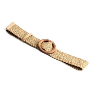 Cinto De Palha, Cinto, Fivela De Madeira, Elåstico Trançado Cinto De Palha, Cinto, Fivela De Madeira, Elåstico Trançado
