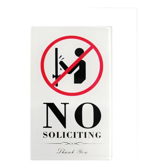 Letrero No Soliciting Para Casa Divertido Texto Ingl  No 5 X