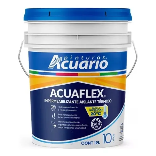 Impermeabilizante Aislante Termico Acuaflex 10 Años 19l