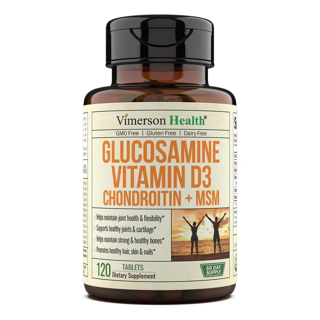 Glucosamina + D3 Y Condroitina Vimerson Health 120 Tabletas Sabor Sin Sabor