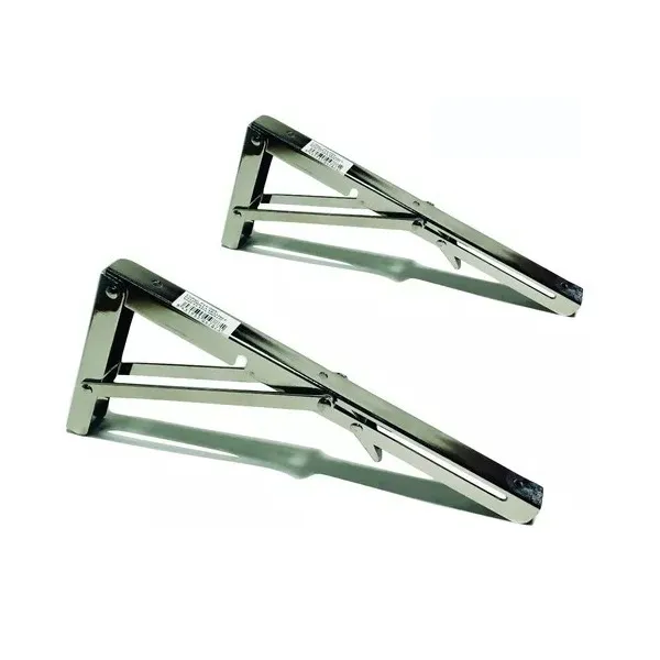 Mensula Mesa Rebatible 30 Cm Niquelada 1 Par Resorte Traba