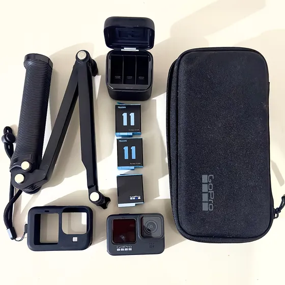 Kit Bateria Carregador Câmera Gopro Hero 9 Black 20 Mp 5 K