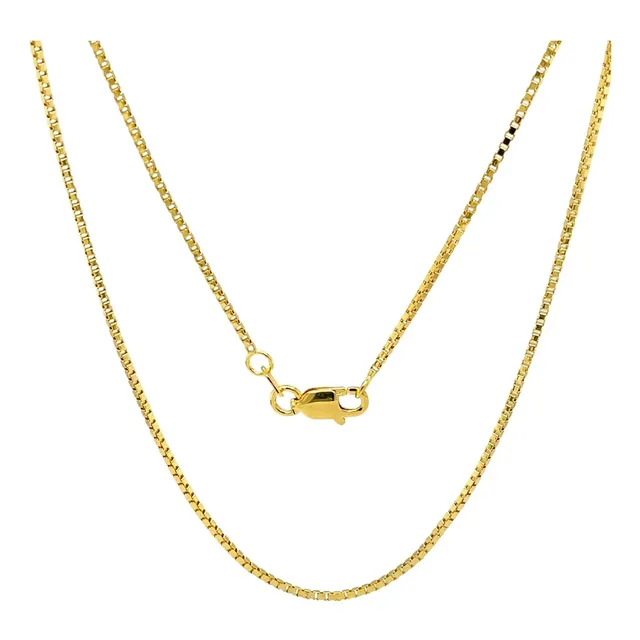 Cadena Dama Veneciana Oro Amarillo Italy 18k Ley 750