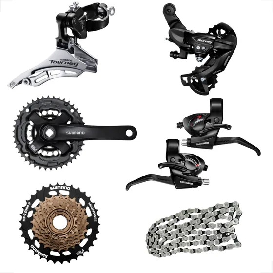 Kit Relação Bike 21v Mtb Com Câmbios Shimano 3x7v Index