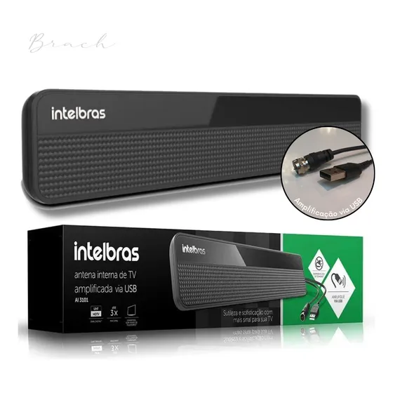 Antena De Tv Interna Digital Amplificada Uhf/hdtv - Ai3101