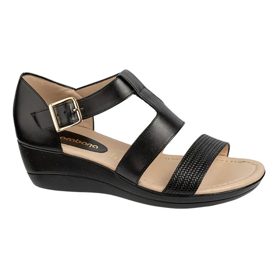 Sandalias Mujer Copacabana Cop-506 Cop-506 Trensa/negro - Co