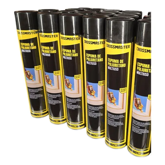 6 Selladores Aislante Espuma Poliuretano 750ml Crossmaster