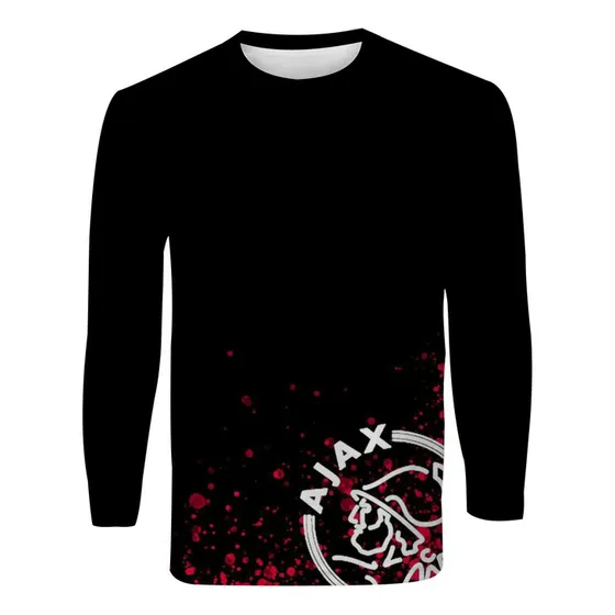 Camiseta Manga Longa Ajax Jogo Futebol Top Personalizada 06