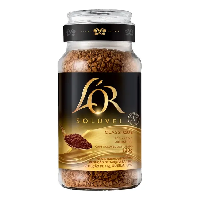 Café Solúvel Liofilizado Classique L'or Vidro 130g