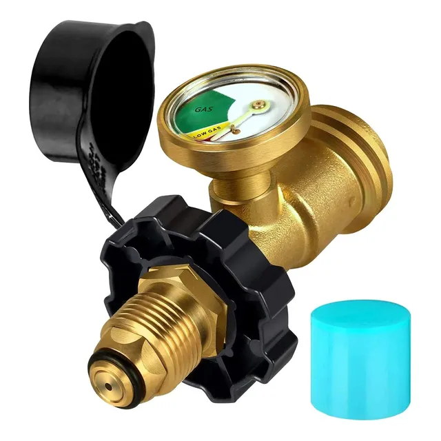 Manómetro Medidor Adaptador Tanque De Gas Lp Pol Qcc1 Tipo1