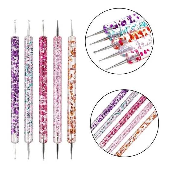 Set De 5 Punteros Para Decorar Uñas Manicure Acrilicas Nuevo