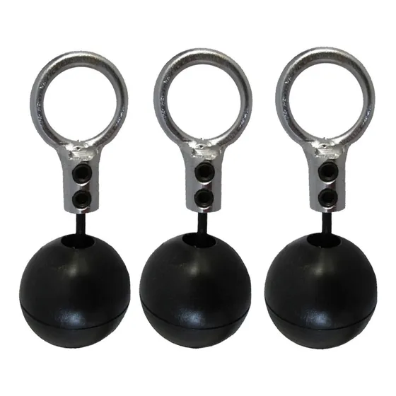 Kit 3 Terminal Argola E Bolinha Aparelho Academia Completo