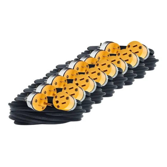 Extension Cca Uso Rudo Konect 2x14 Negro 15 M (8 Piezas)