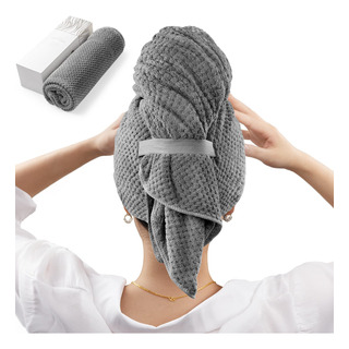 Toalla De Microfibra Para El Cabello Para Mujer, Toalla De Toalla De Microfibra Para El Cabello Para Mujer, Toalla De