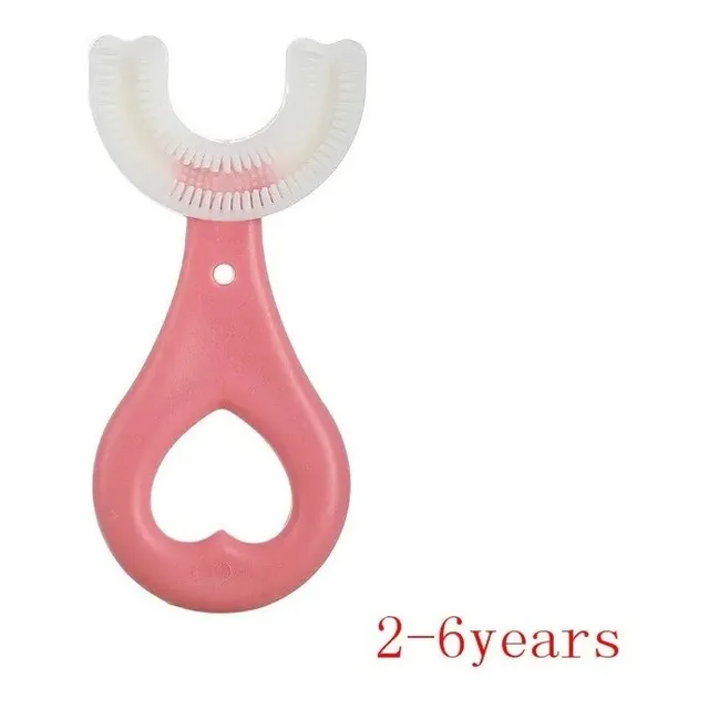 Cepillo Dientes Para Bebe Silicona Suave Forma De U Niños 
