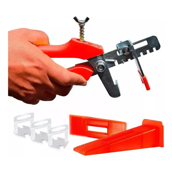 Kit Nivelador Cerámicos 100 Cuñas + 100 Clips 1.5mm +alicate
