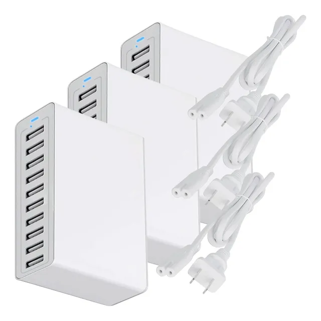 Carga Usb Varios Dispositivos , Mxwcf-003, 3pzas, 10 Puertos