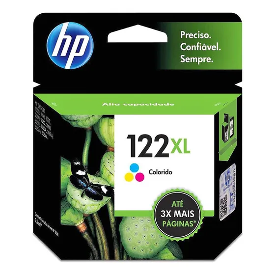 Cartucho de tinta tricolor HP 122xl de 8 ml