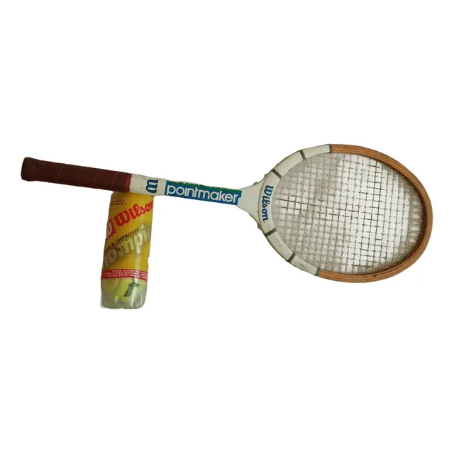 Raqueta Tenis Wilson Pointmaker Madera Largo 27  Grip 4 1/4