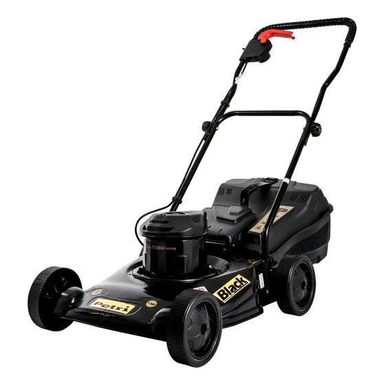 Cortadora De Cesped Electrica Petri Black 1 Hp + Color Negro