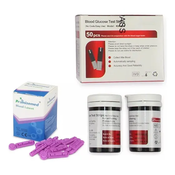 50 Tiras Y 50 Lancetas Para Glucometro Contec 