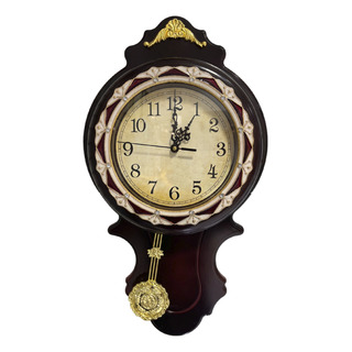 Reloj Análogo De Pared, Diseño Clásico Con Péndulo Reloj Análogo De Pared, Diseño Clásico Con Péndulo