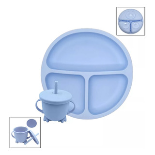 Juego De Ventosa De Silicona Antiderrame Y Plato Para Bebé Juego De Ventosa De Silicona Antiderrame Y Plato Para Bebé