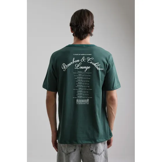 Remera Over Bourbon Verde Hombre Airborn