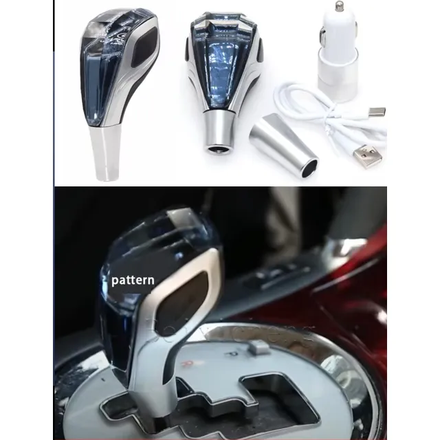 Perilla De Cristal Led Palanca De Auto