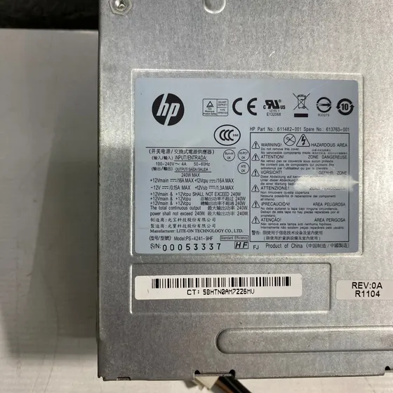 Fonte Real Hp Modelo: Ps-4241-9hf 6200 8000 8300 240w Psu