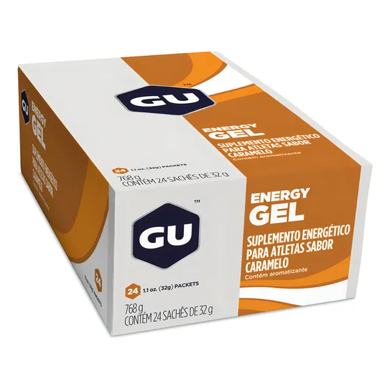 Gu Gel (caixa Com 24 Unid.) - Gu Energy Lab -  Sabor Caramelo