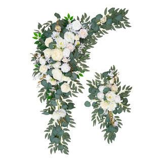 Kit De Flores De Arco Con Cortinas (paquete De 2) Para Arco Kit De Flores De Arco Con Cortinas (paquete De 2) Para Arco