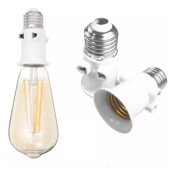 Soquete Enchufe Adaptador De Bombilla Lámpara E27 220v