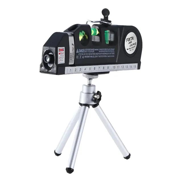 Nivel Laser Con Trípode 3 Burbujas Alineador Multipropósito