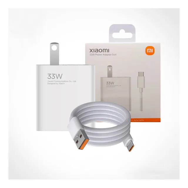 Cargador Con Cable Xiaomi Poco Carga Rápida 33w Nuevo