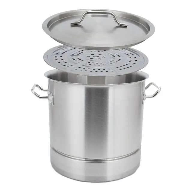 Olla Vaporera 32cm/ 25l Acero Inoxidable Inducción Fraciel