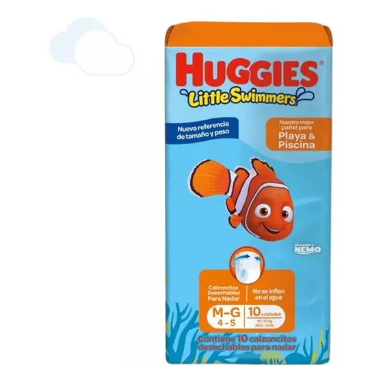 Huggies Little Swimmers Pañales Para Agua Talle M / G