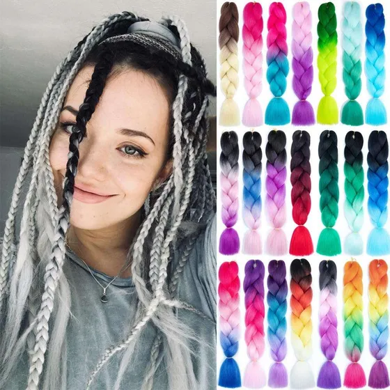 Extensiones Cabello Kanekalon Sintetico Para Trenza Africana