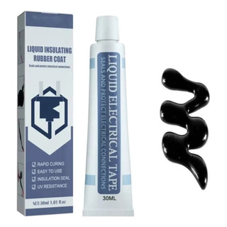 Cinta De Aislar Liquida Negra Goma Reparar Cables Cinta De Aislar Liquida Negra Goma Reparar Cables