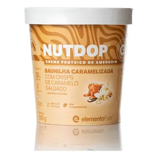 Nutdop Creme De Amendoim Baunilha Caramelizada 500g Elementopuro Nutdop Creme De Amendoim Baunilha Caramelizada 500g Elementopuro