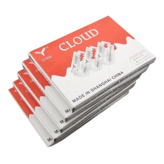 Filos Navaja Cloud Tipo Hojas De Afeitar X 100 Color Plateado