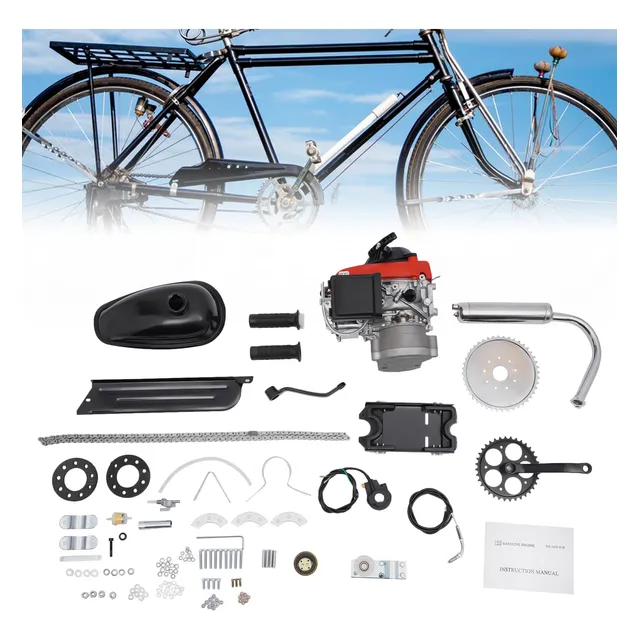 Motor Gasolina Kit Bicicleta 53cc Motorizado Arranque Manual