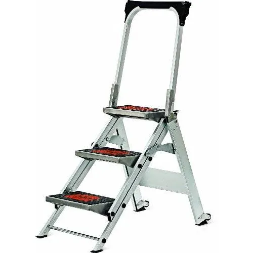 Little Giant De 3 Pasos Escalera De Aluminio De 2-1 / 4 Pies