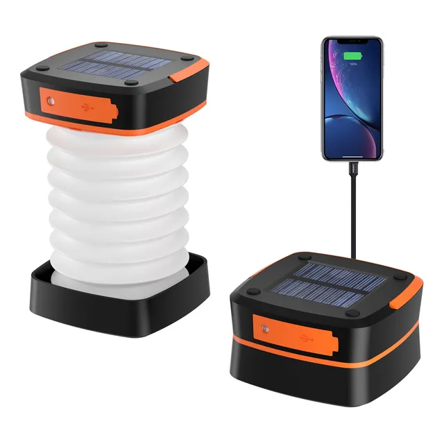 Lampara Linterna De Camping Led Solar Usb Recargable 